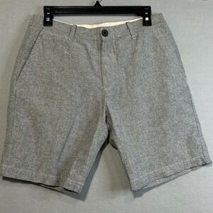 H&M Mens Size 29 Chino Shorts Gray Waist 30 Inseam 8.5 Classic Preppy Basic